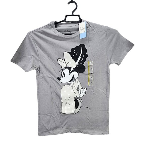 Womens Disney Minnie Mouse T Shirt Halloween Gray Black White Franken Bride S - Picture 1 of 6